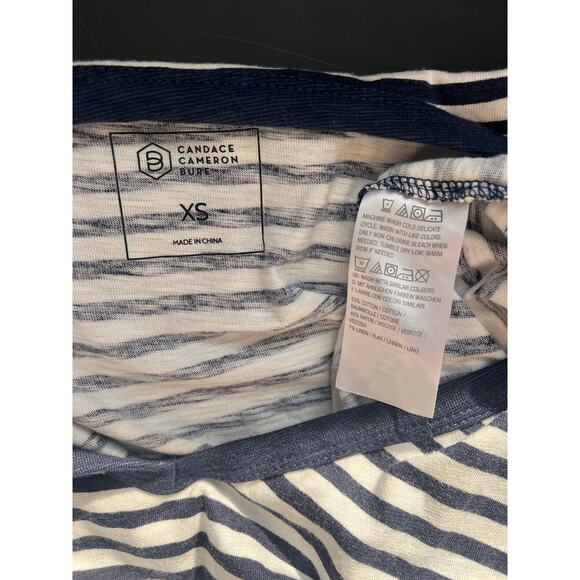 Candace Cameron Bure Black and White Striped Dress - Picture 6 of 6